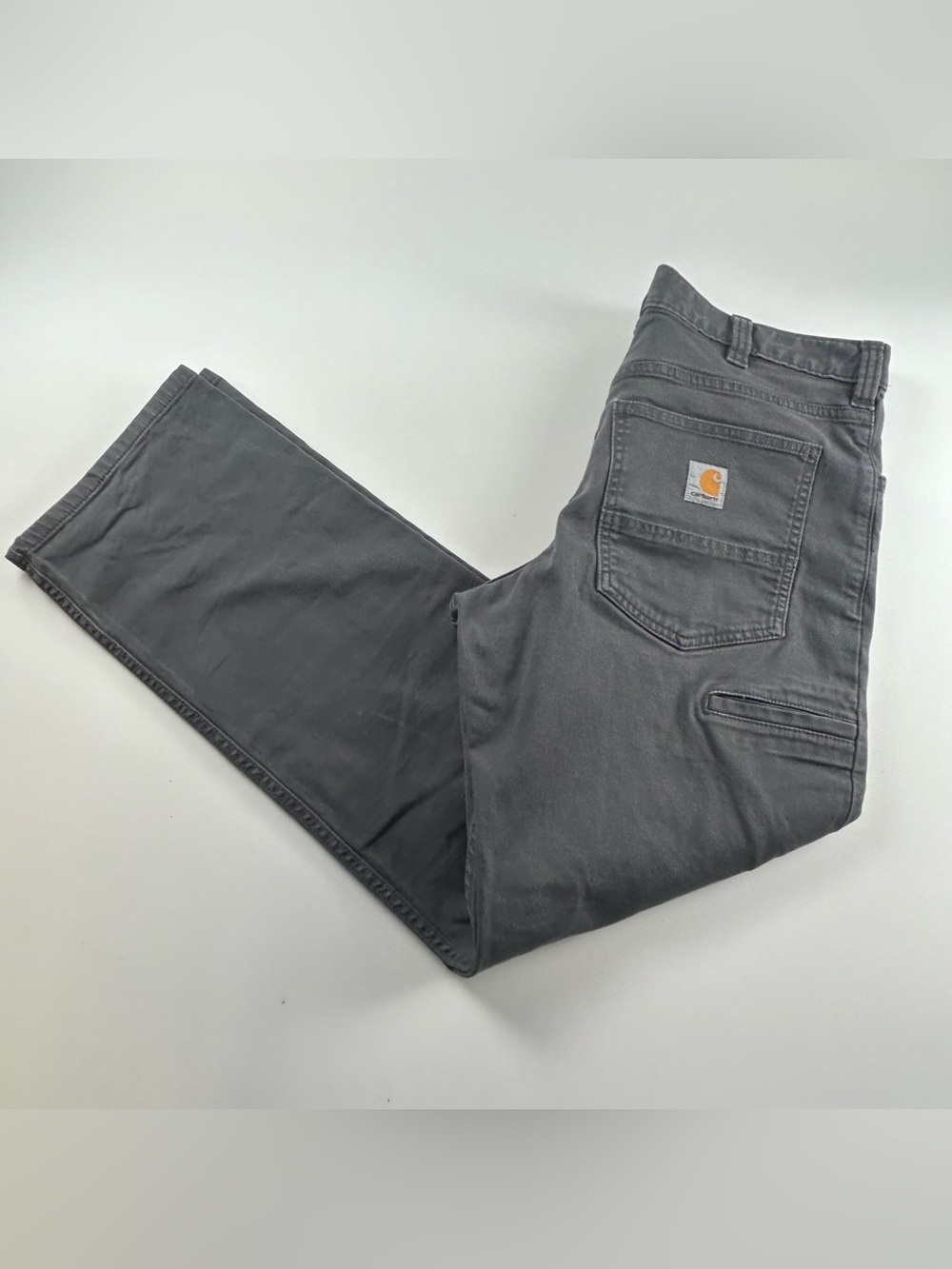 Carhartt Men’s SZ 32x30 Gray Rugged Flex Relaxed Fit Canvas Work Pant Utility